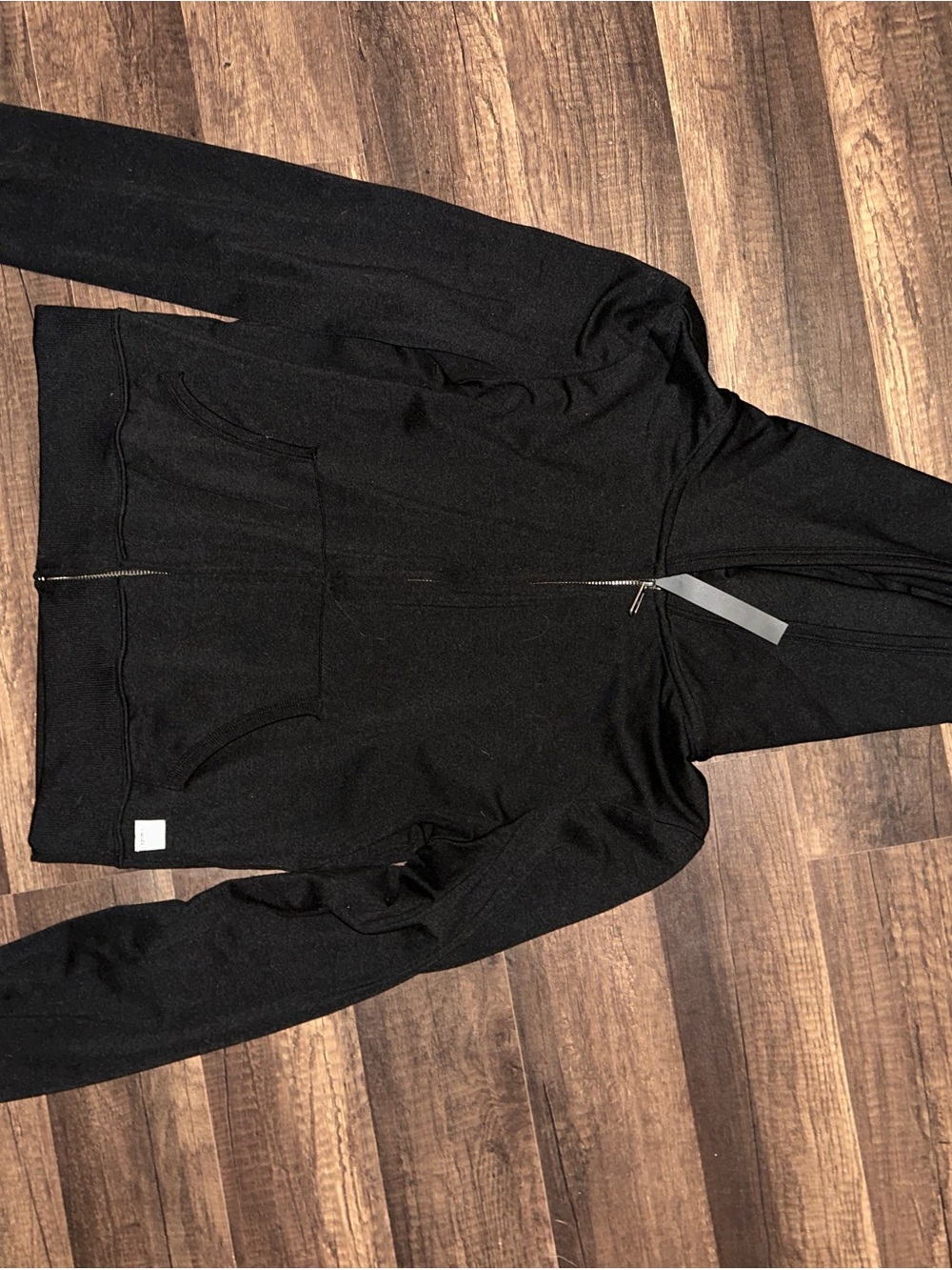Vuori Women's Halo Black Zip-Up Hoodie